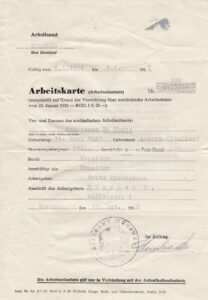 Un cosiddetto “permesso di lavoro” del tempo