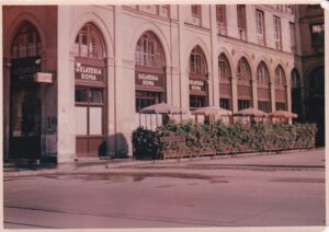 Vecchia fotografia del Ristorante Roma di Monaco